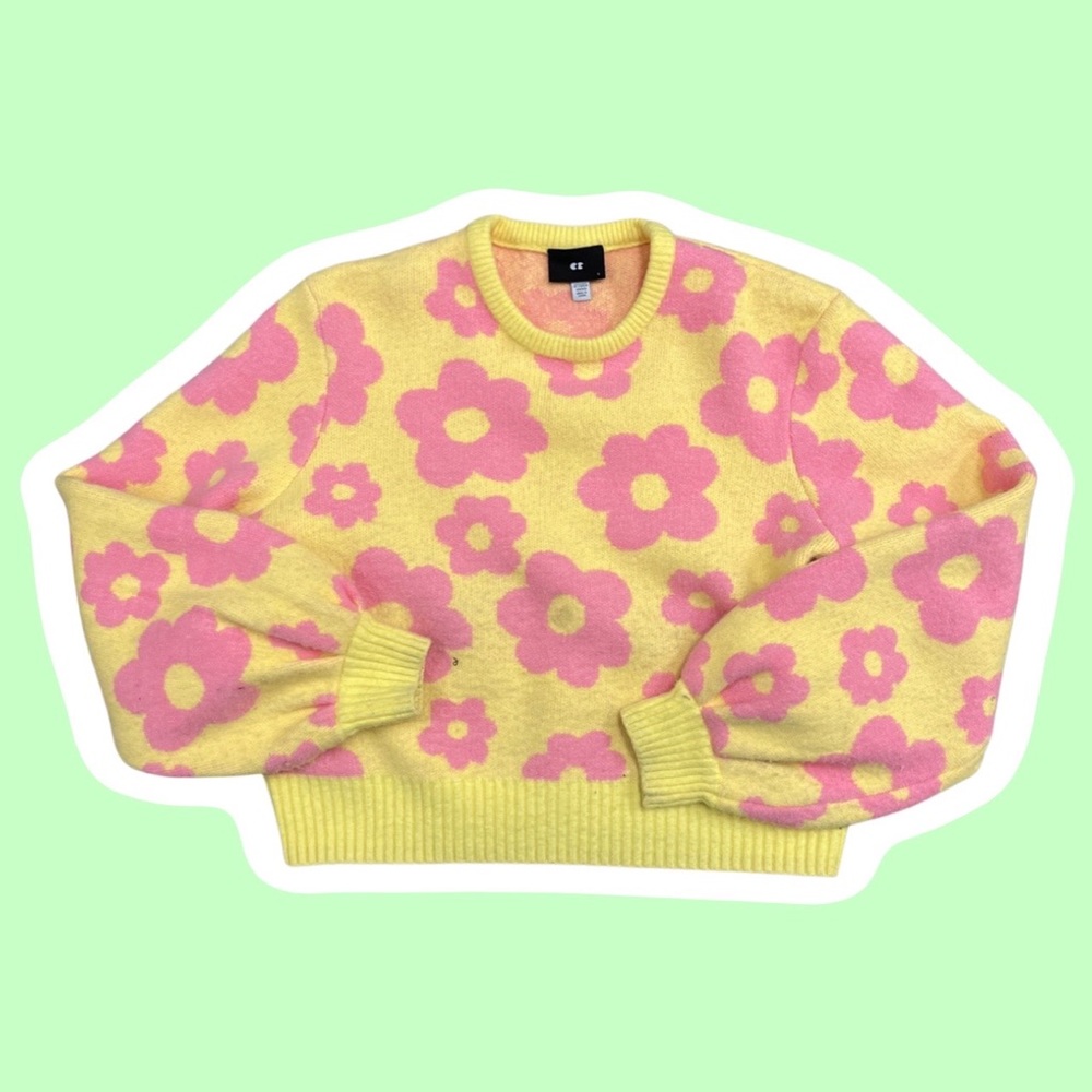 Lazy Oaf Fluffy Flower Jumper